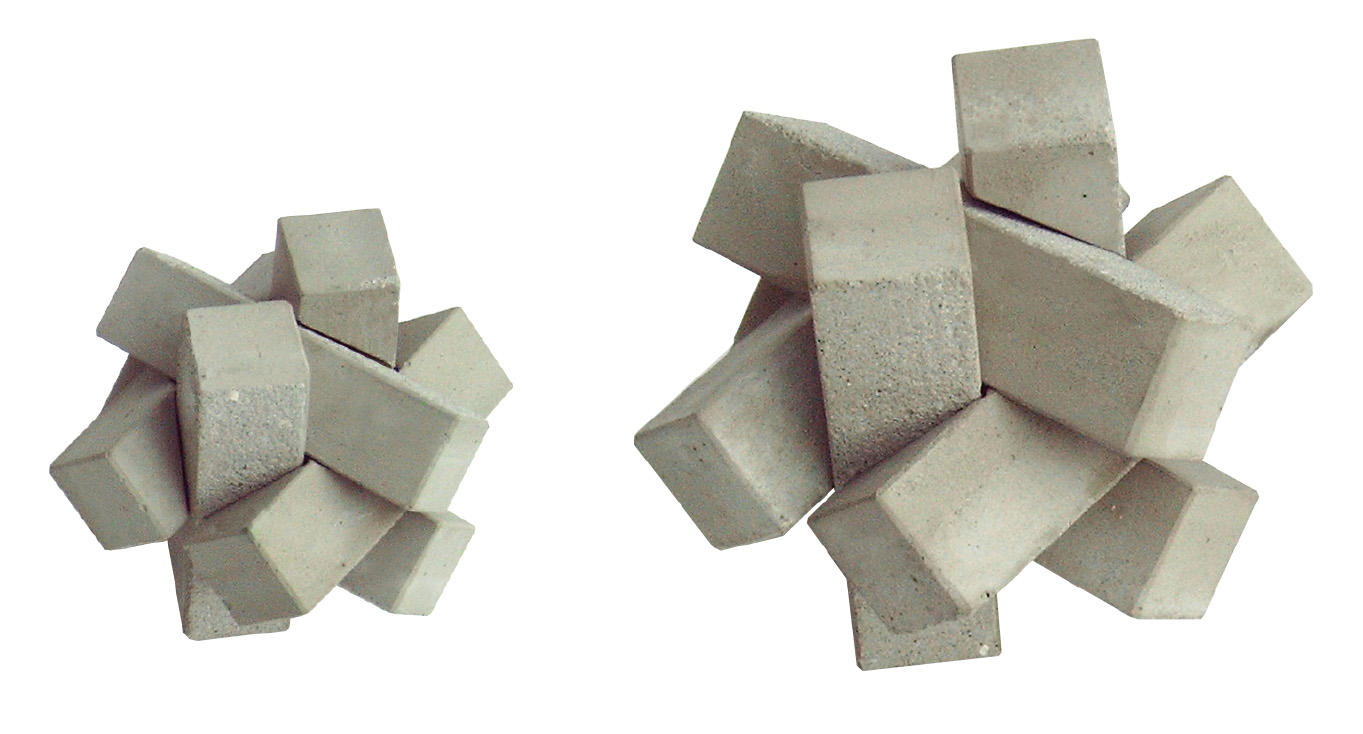 Knot concrete puzzle Knot , Beton Puzzel knoop